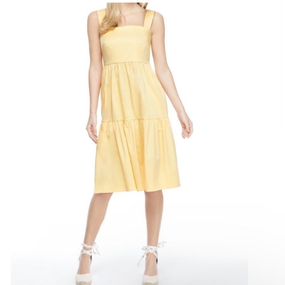 NWT Gal Meets Glam Canary Desiree Poplin Cotton Dress